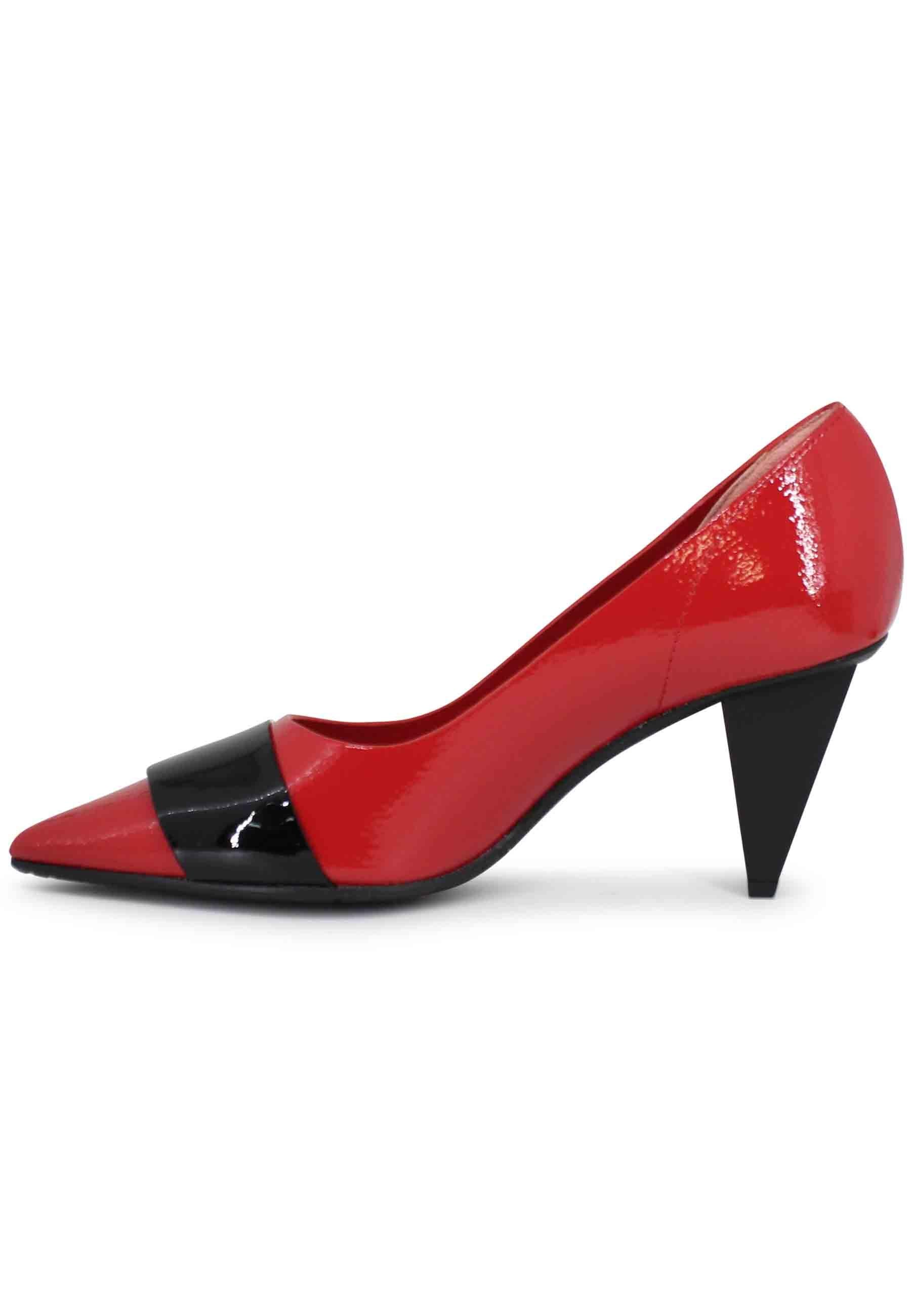 Decollete donna a in vernice rossa 7372 017 Ras 