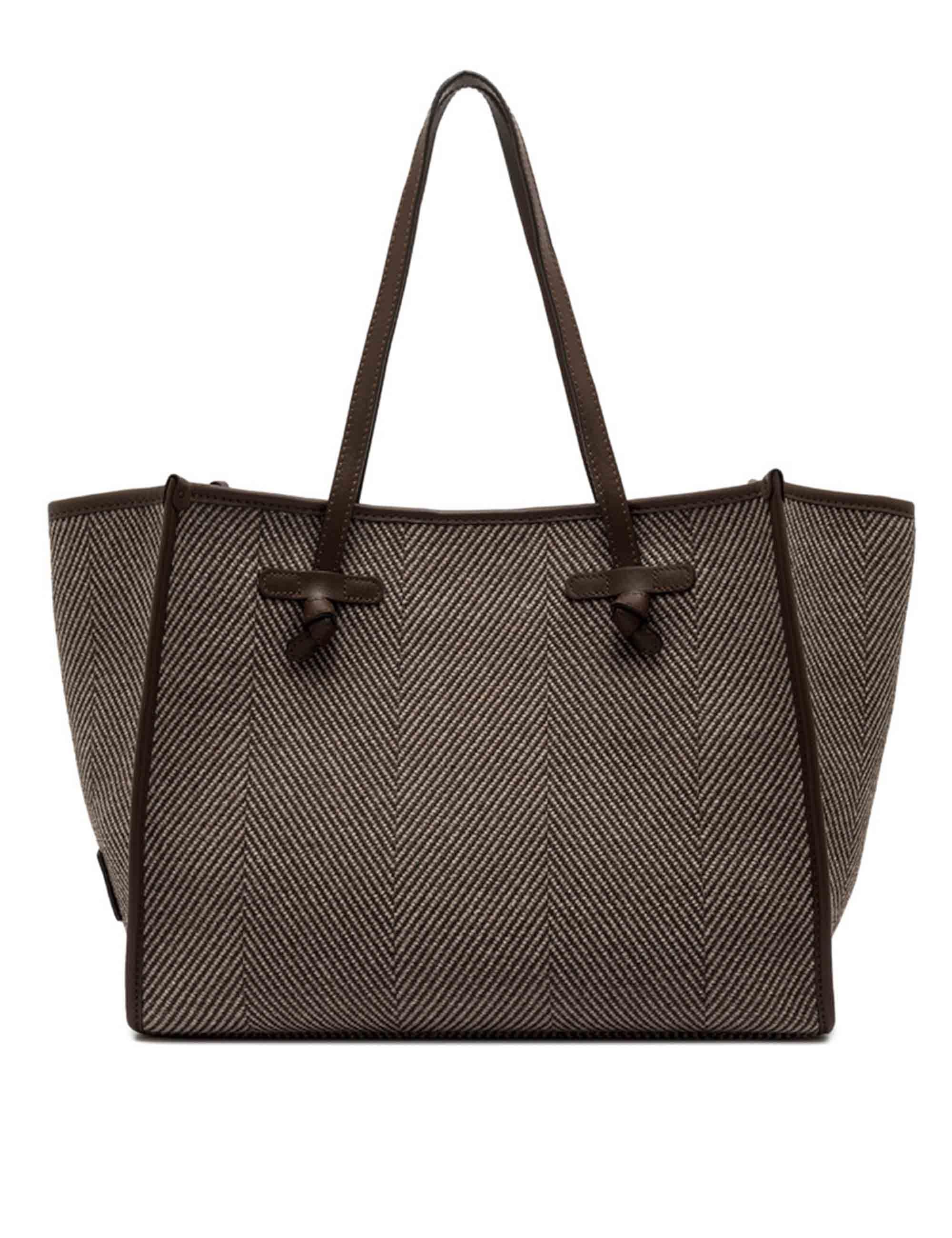 Borse Marcella in Lana Spigata Marrone Donna BS6850 SPIGA DAINO