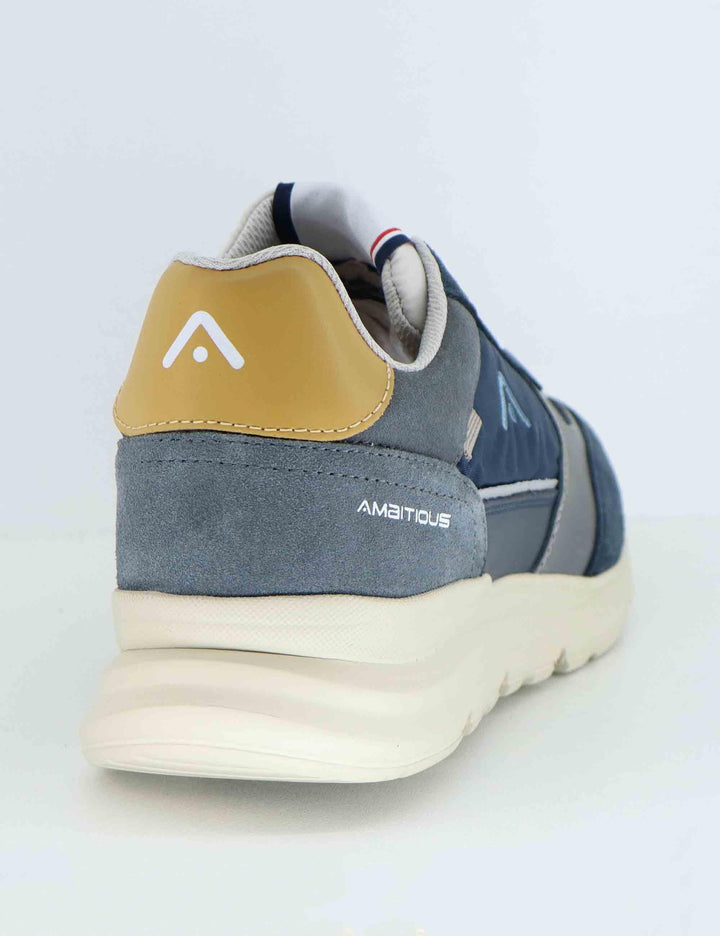 Sneakers uomo Arrow in pelle e tessuto blu 13571E 3509AM Ambitious 