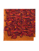 Foulard Collection Print in lana arancione Donna IR002220199 B3106