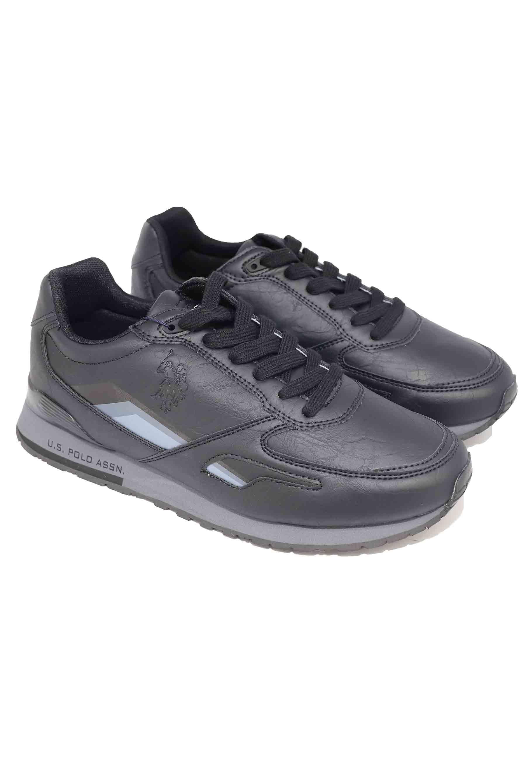 Sneakers uomo in eco pelle nero TABRY006 BLK U.S. Polo Assn. 