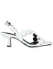 Slingback Onami in pelle bianco con tacco alto Donna 625Z10VK 02-BLANCO