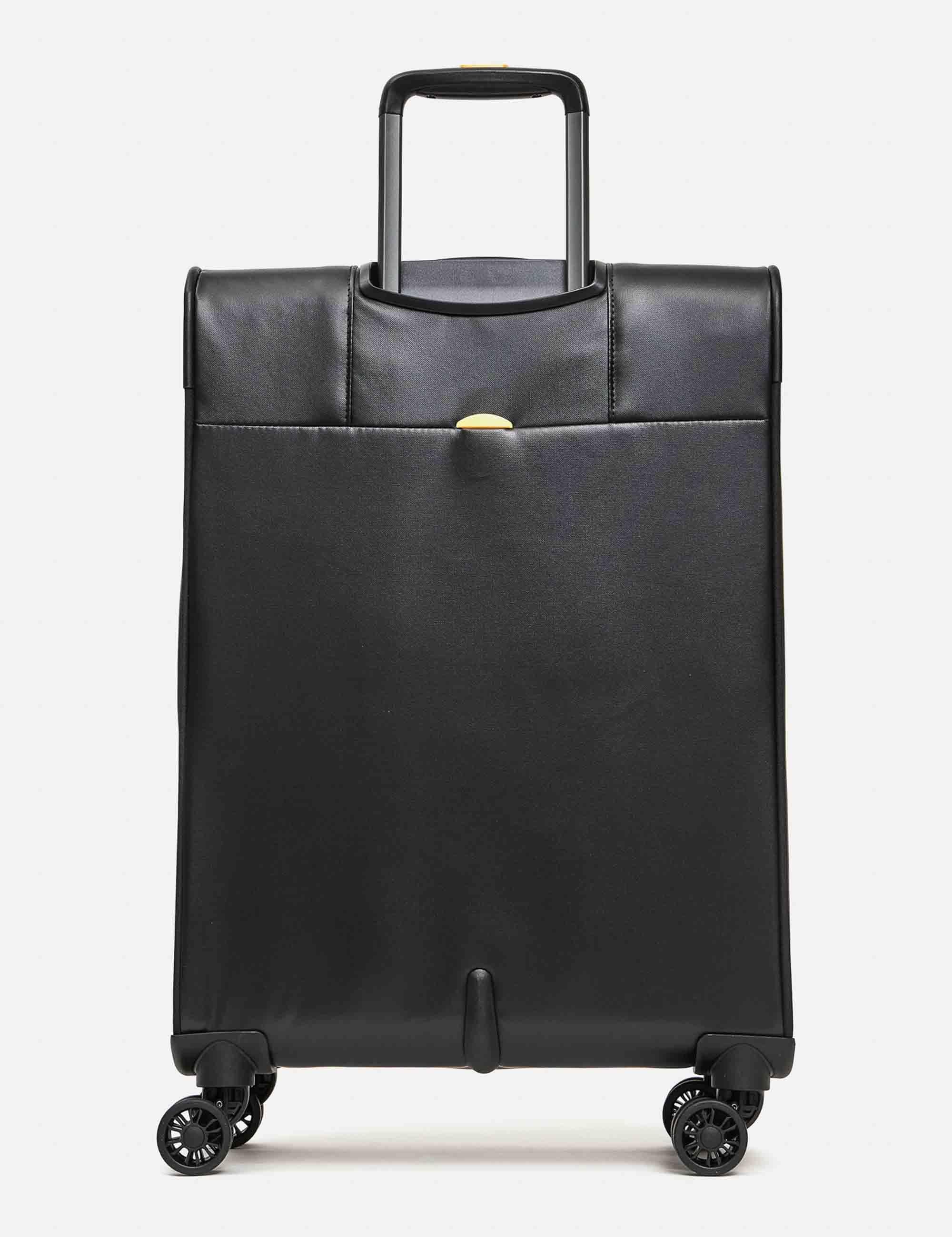 Trolley medi soft Eco Coated 4 ruote in nero 67x43x26/29 cm P10OSV03 651 Mandarina Duck 
