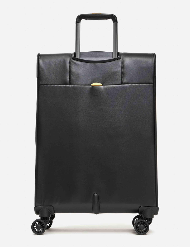 Trolley medi soft Eco Coated 4 ruote in nero 67x43x26/29 cm P10OSV03 651 Mandarina Duck 