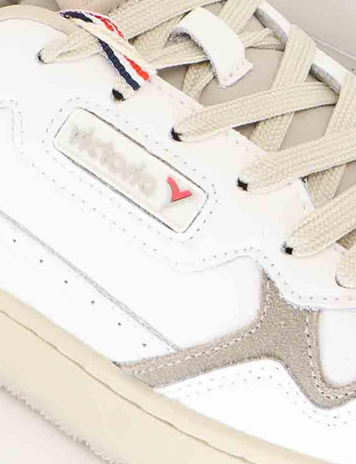 Victoria Sneakers uomo in pelle bianca e camoscio grigio 8800119 Gris Victoria 