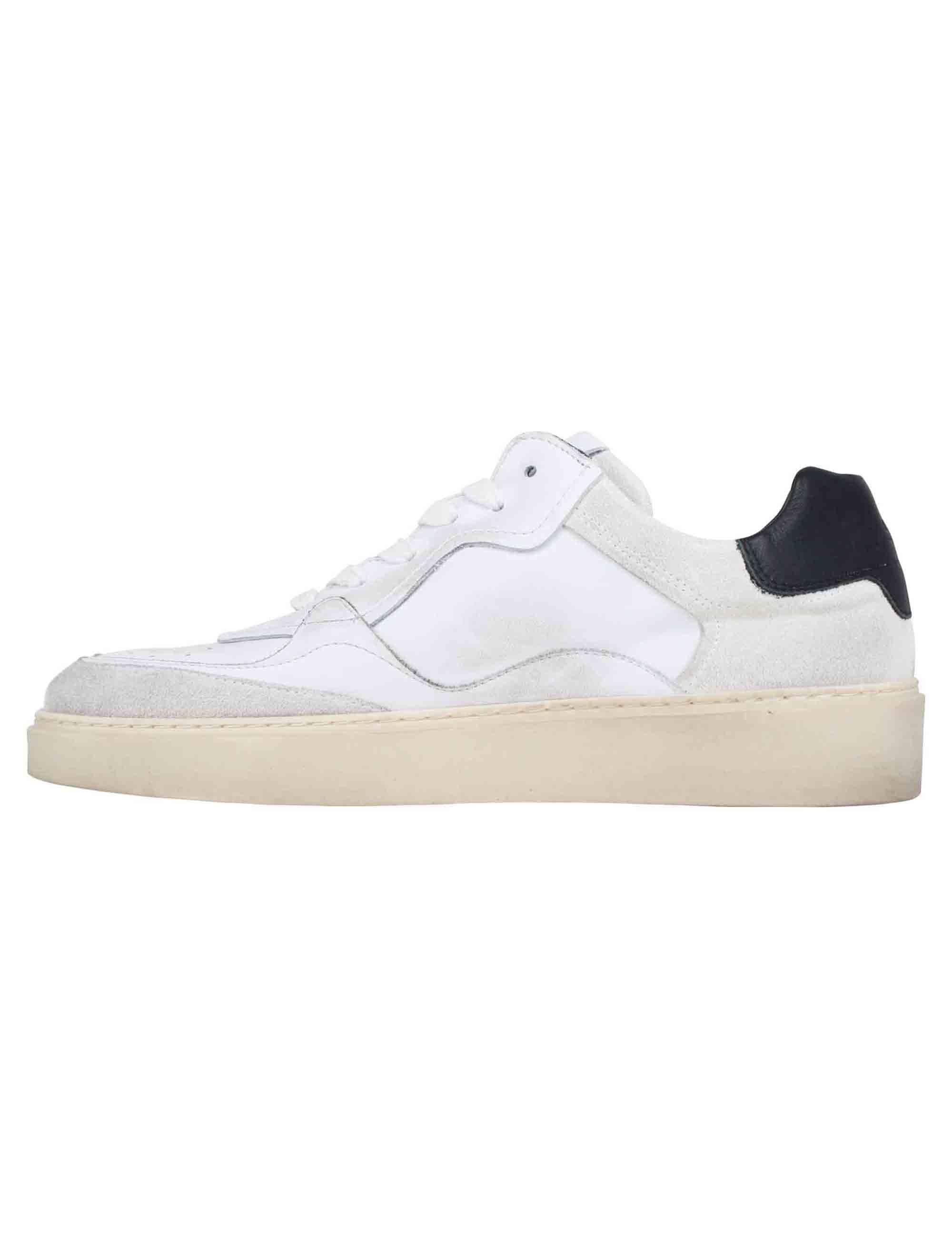 Sneakers uomo in pelle bianca JAMES 101 Corvari C968 