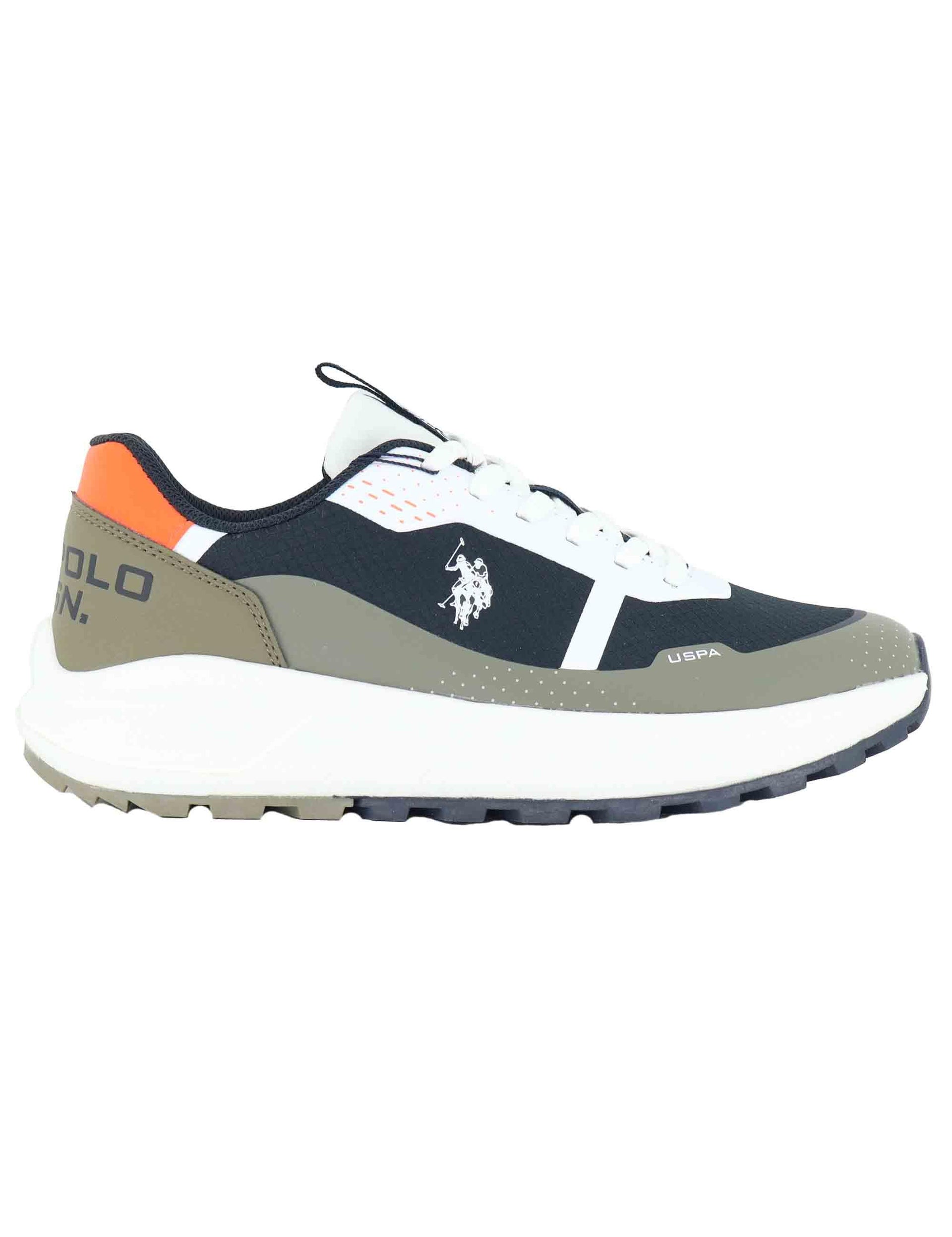 Sneakers uomo in tessuto tecnico taupe con suola alta in gomma SETH012A DBL-TAU01 U.S. Polo Assn. 