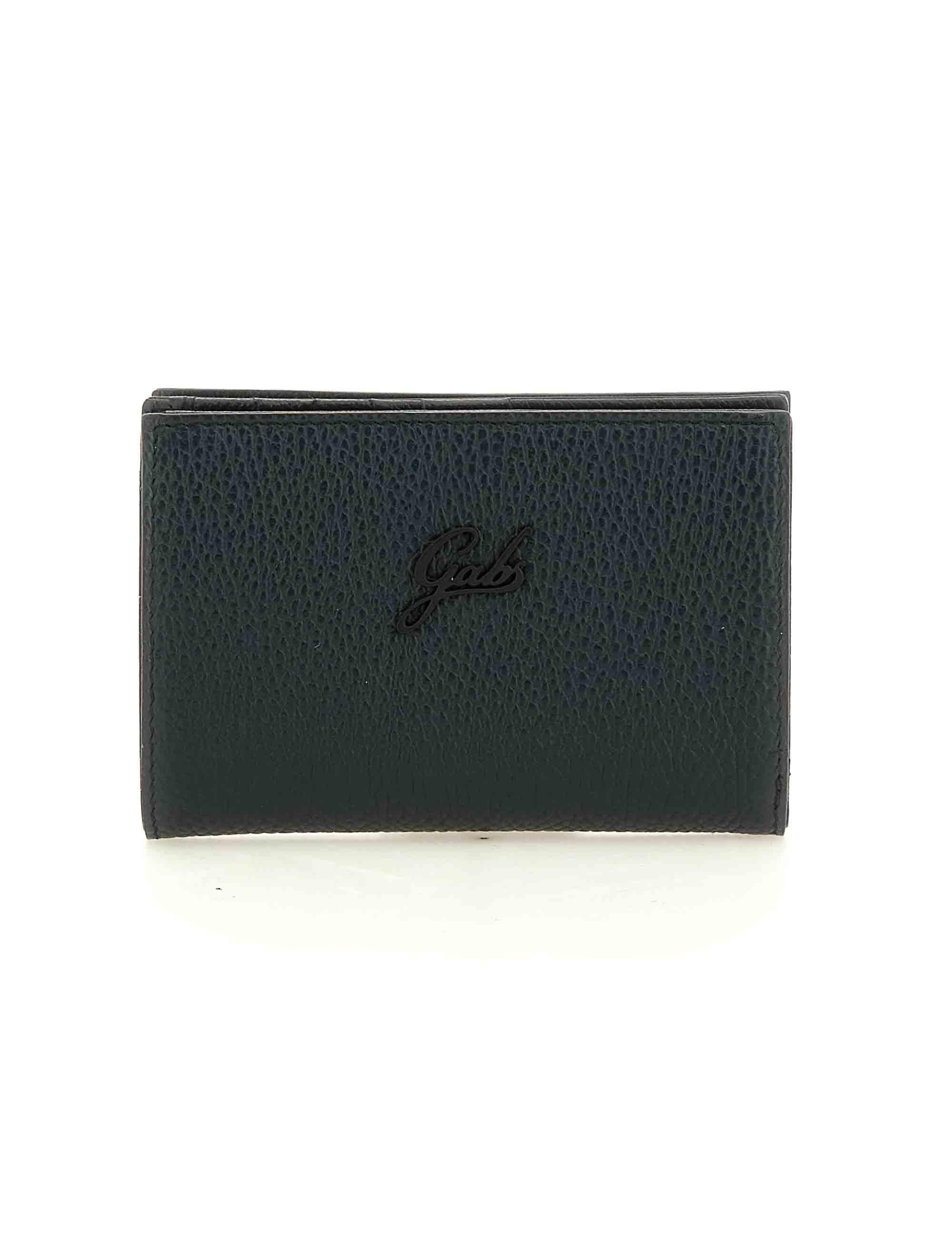 Portafogli donna GMonet 14 in pelle verde G000130ND X2428 C2555 Gabs 