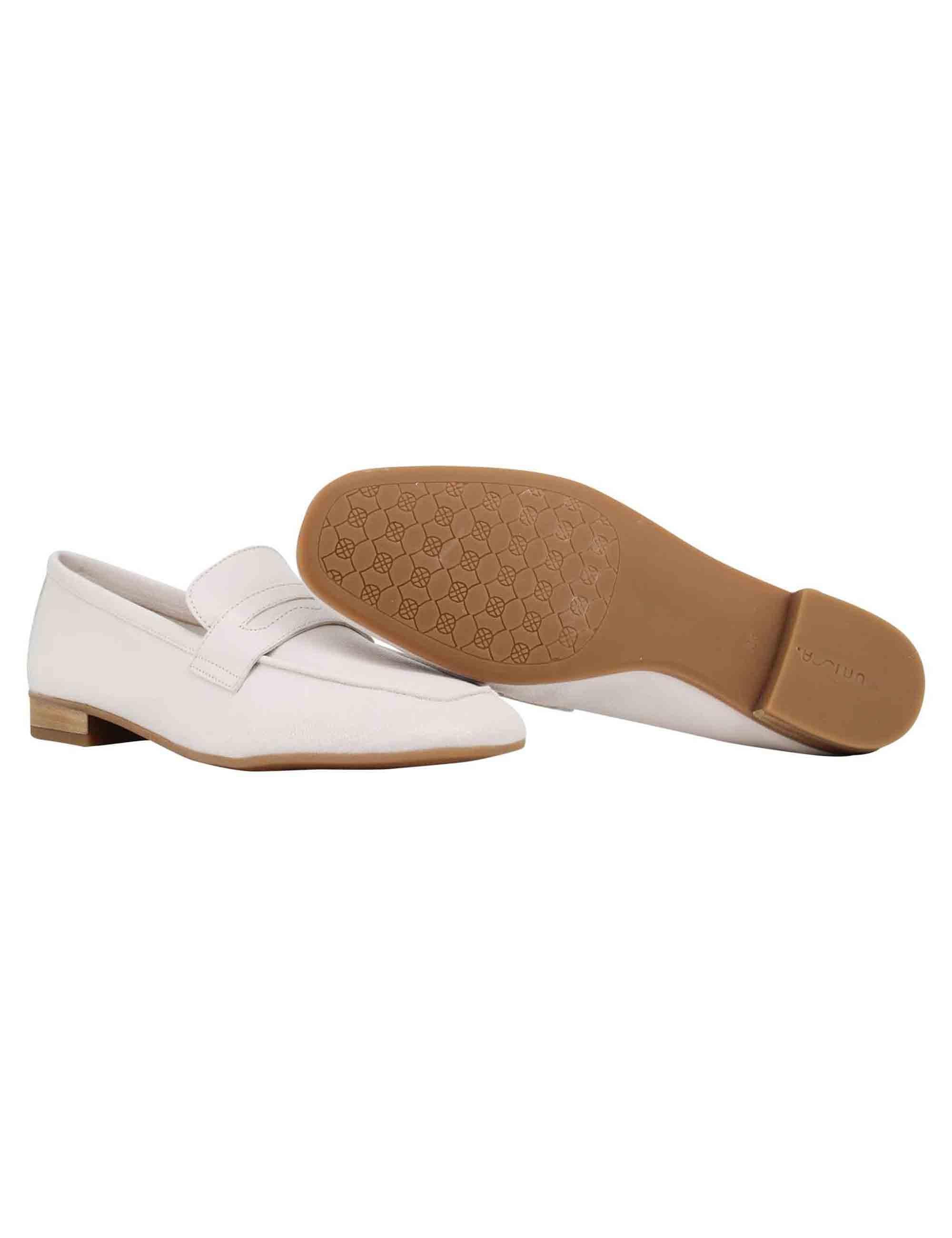 Mocassini donna in pelle sfoderata avorio BAZA RK IVORY Unisa 