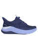 Mesh women's sneakers in blue canvas