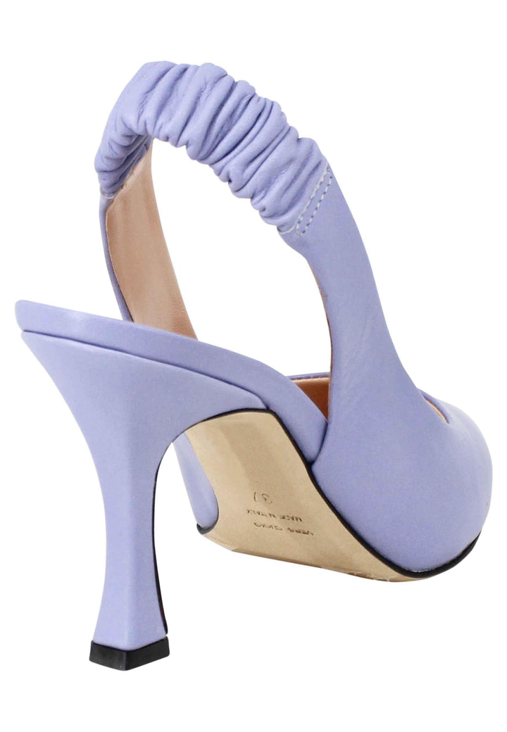 Decollete slingback donna in pelle glicine con tacco alto SP1604 036 Spatarella 