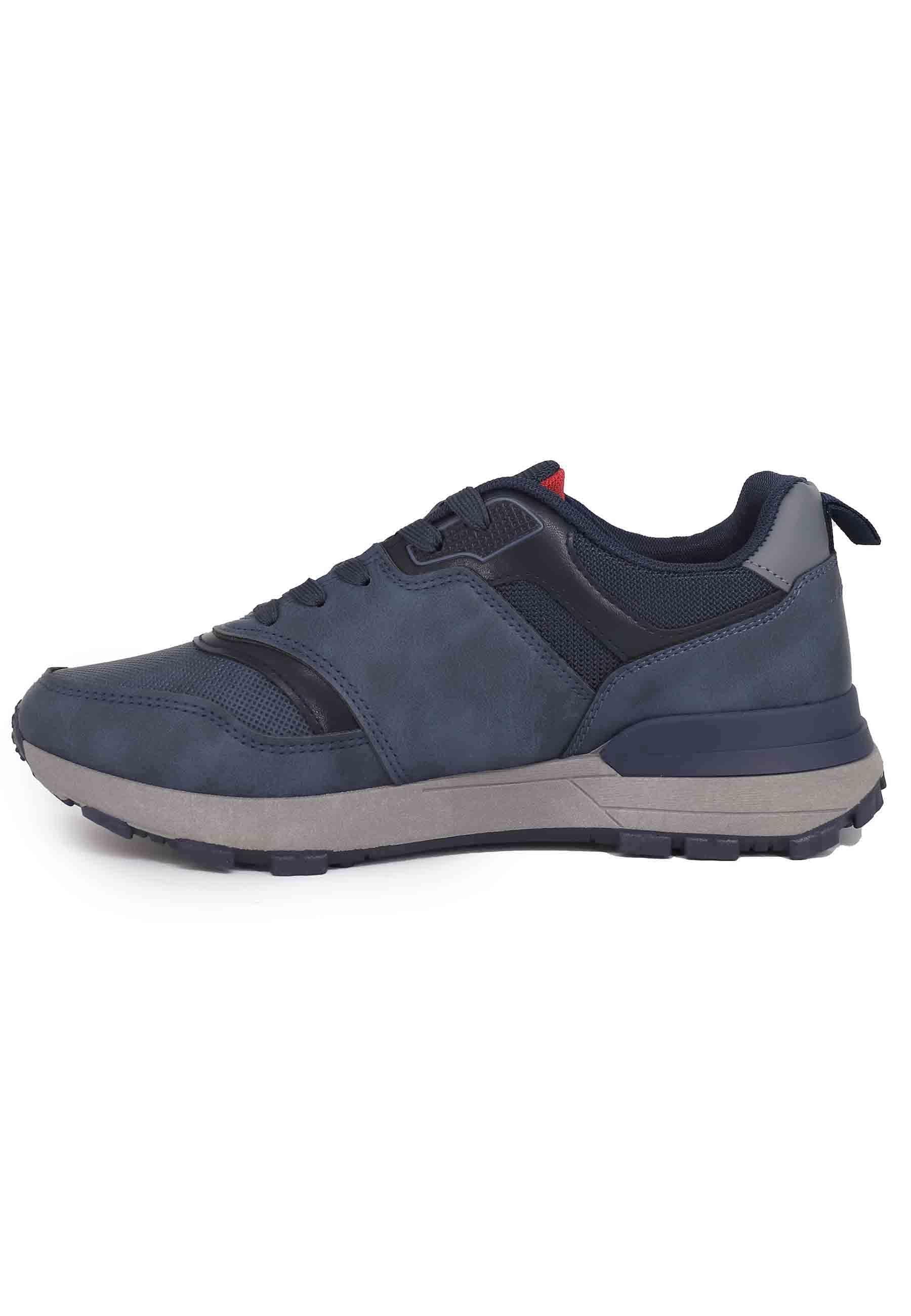Sneakers uomo in eco pelle blu STORMY001 DBL001 U.S. Polo Assn. 