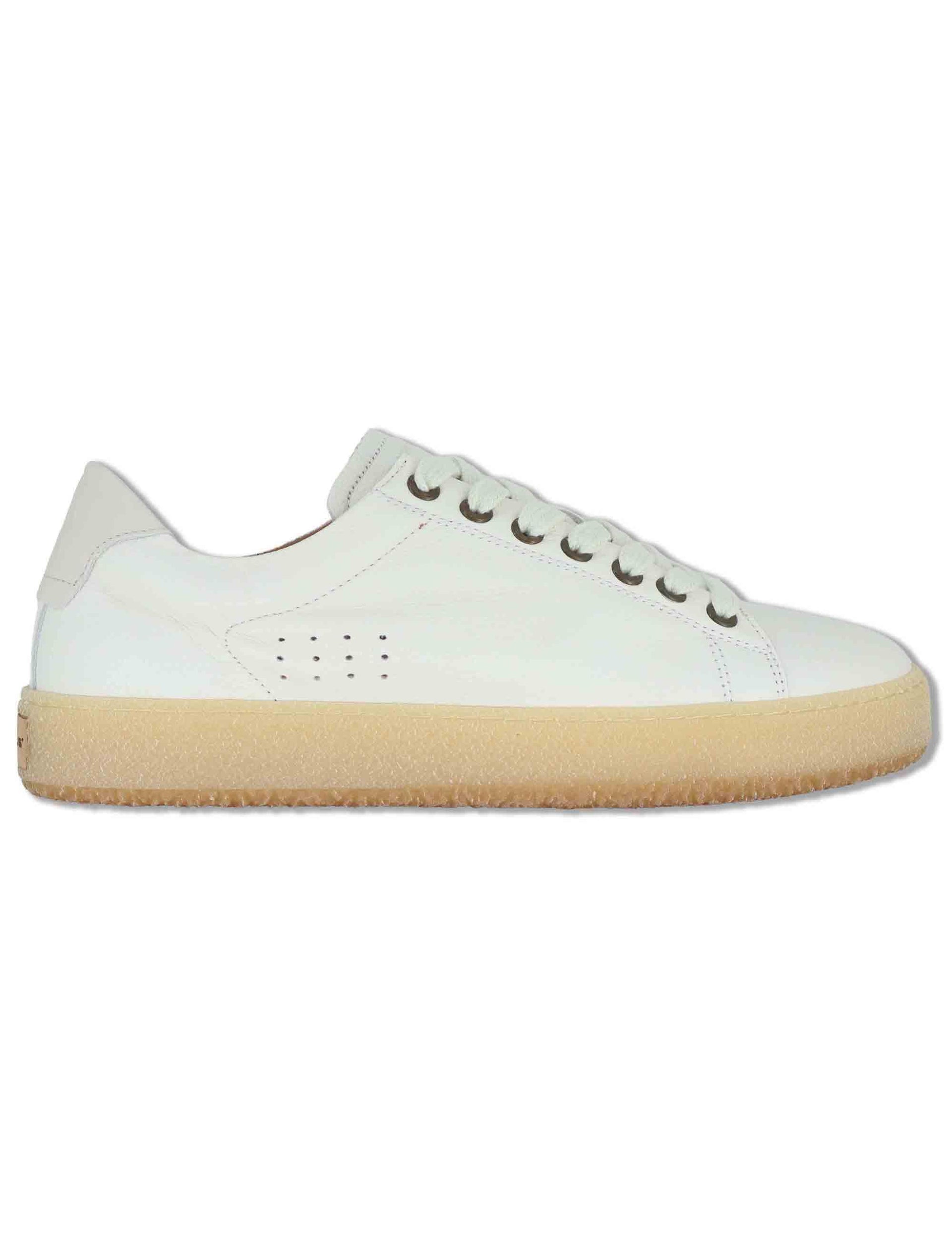 Sneakers uomo Kelpe in pelle bianca con suola alta 13971 4652AM Ambitious 