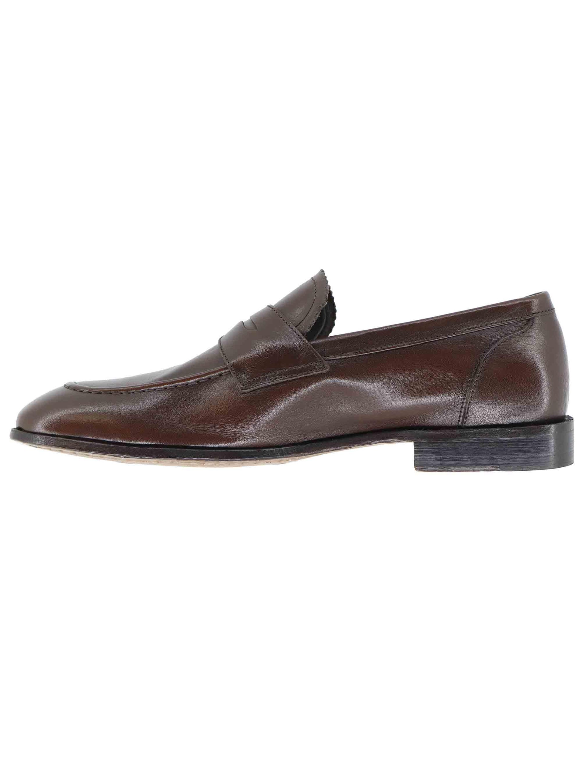 Mocassini uomo in pelle marrone SP6593 014 Spatarella 
