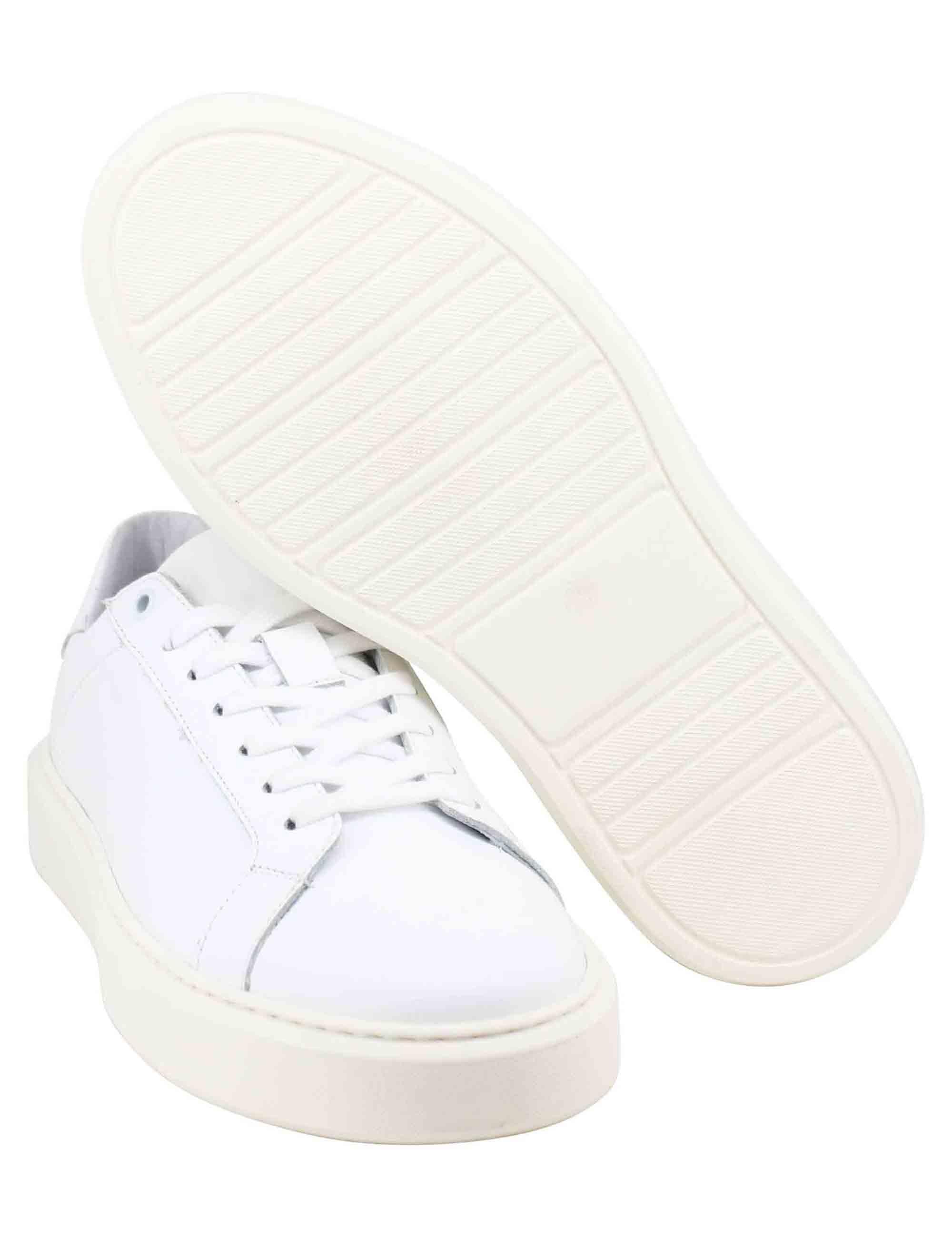Sneakers uomo in pelle bianca con suola alta ulta light SP4050 100 Spatarella 
