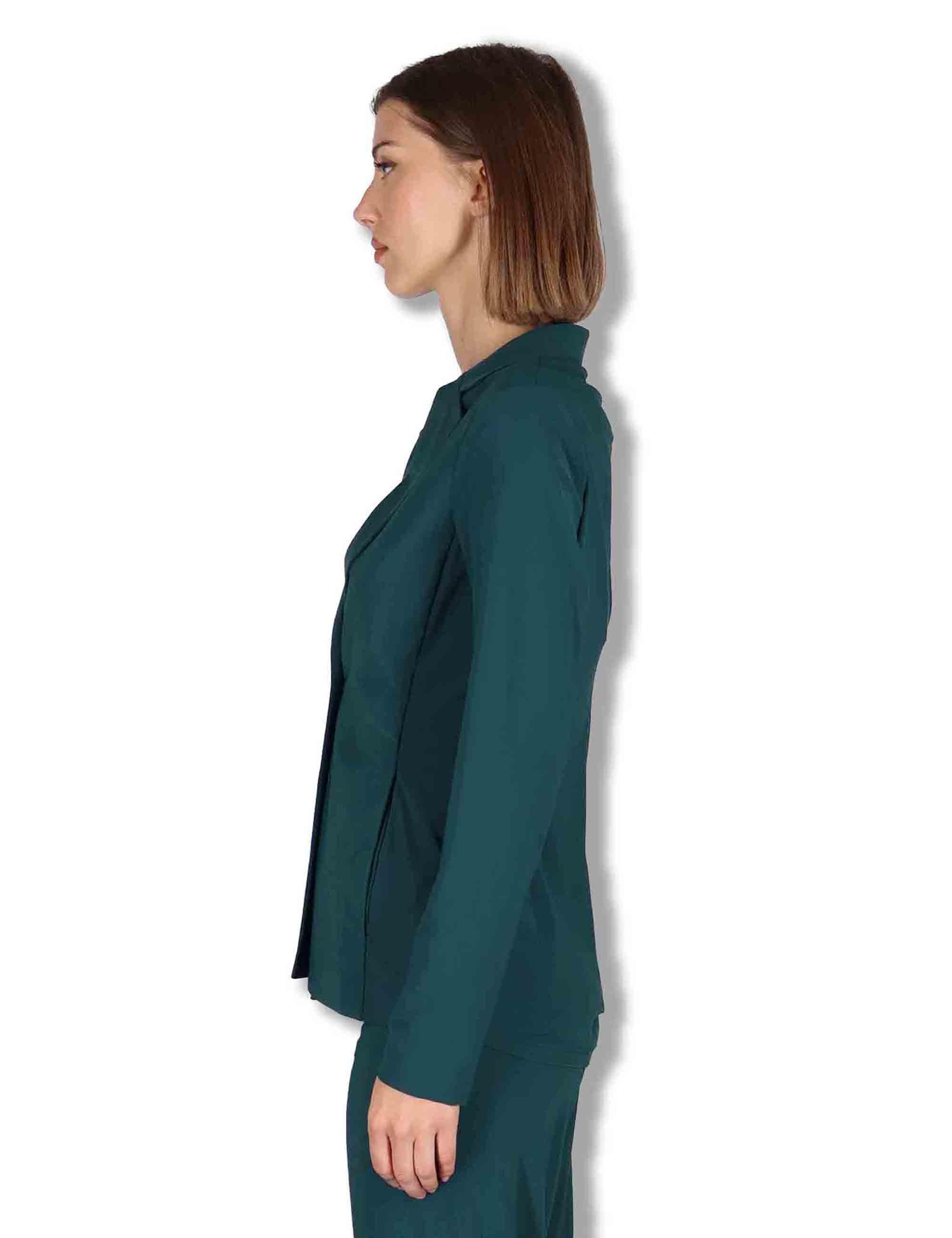 Giacche donna Soft in jersey verde monocolore JD646570210 60050 Maliparmi 