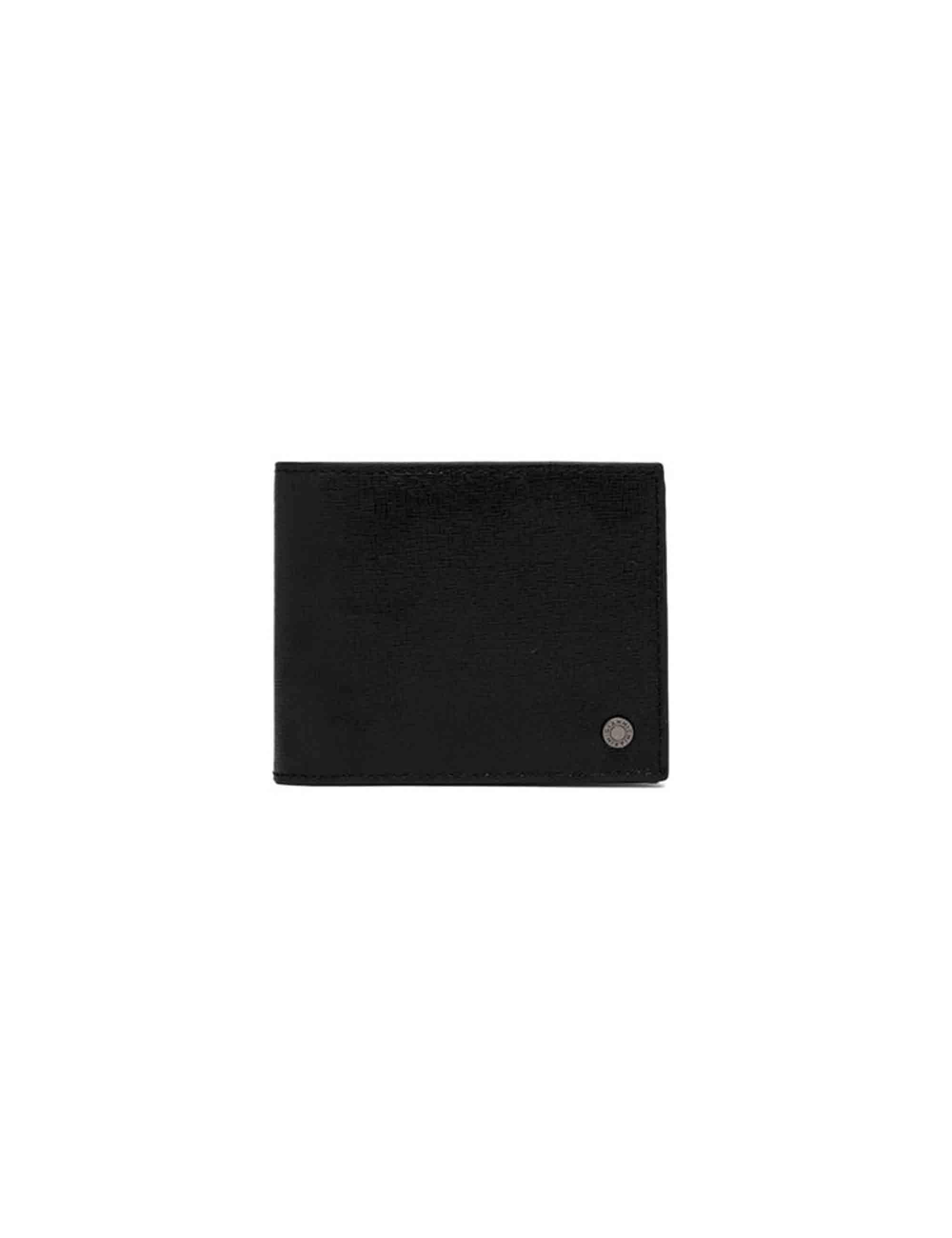 Portafogli uomo in saffiano nero Uomo PF W-5095M DS 17751 SAF