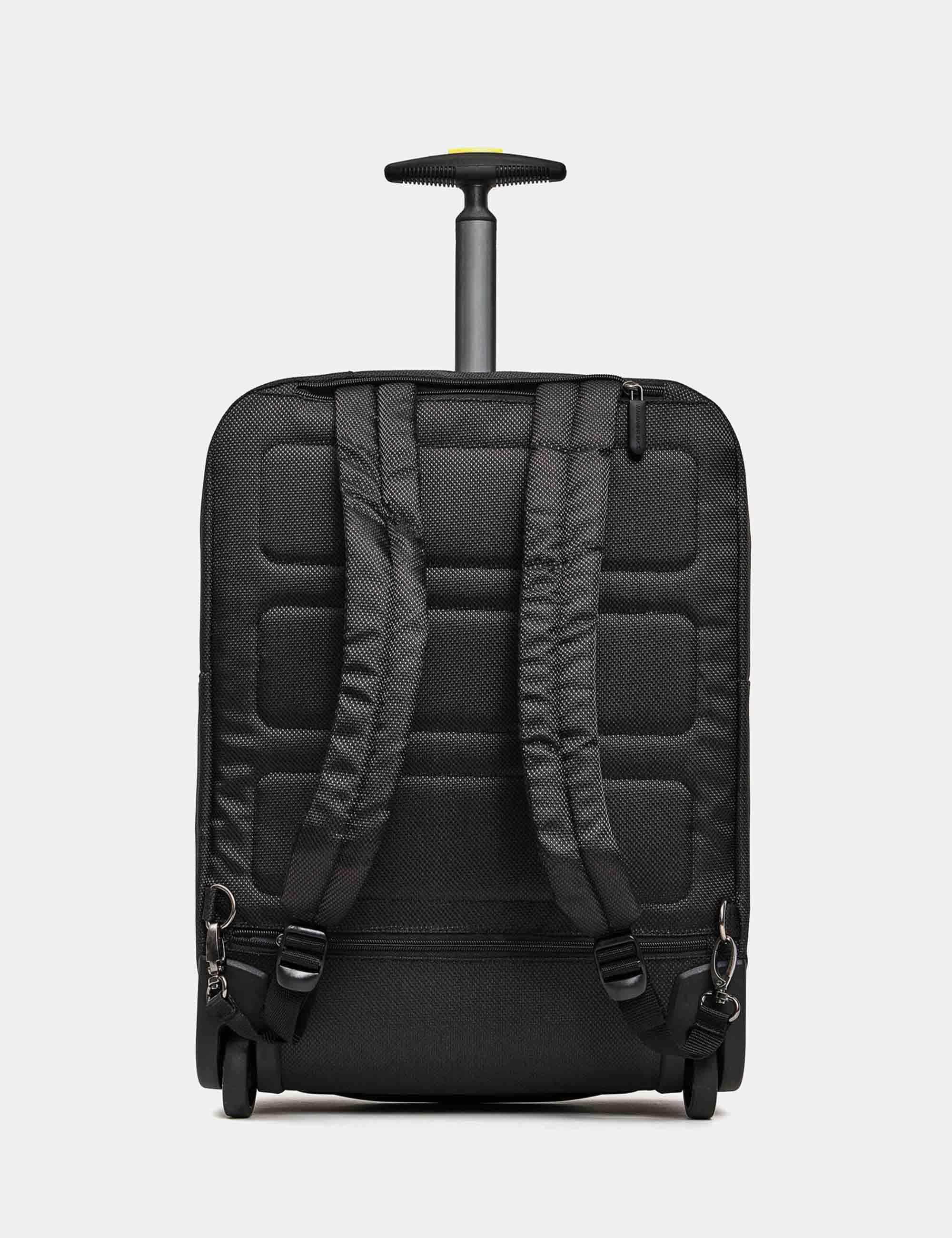 Zaini trolley soft Zephy cabin size in nero Uomo P10OTV06 651