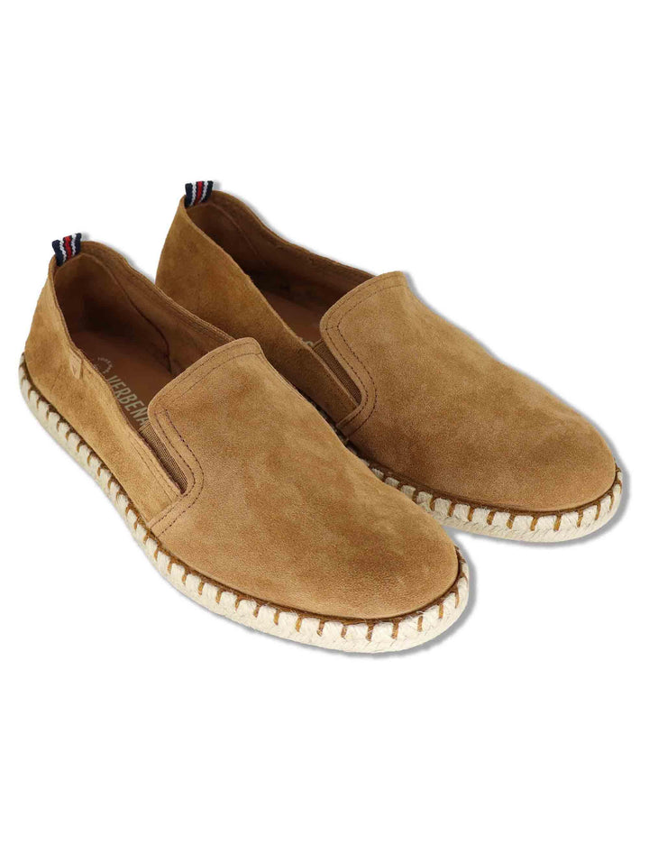 Mocassini espadrillas uomo slip on uomo in camoscio cuoio TOM 012 Verbenas 