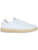 Men's White Soft Leather Sneakers MS600R37 500123