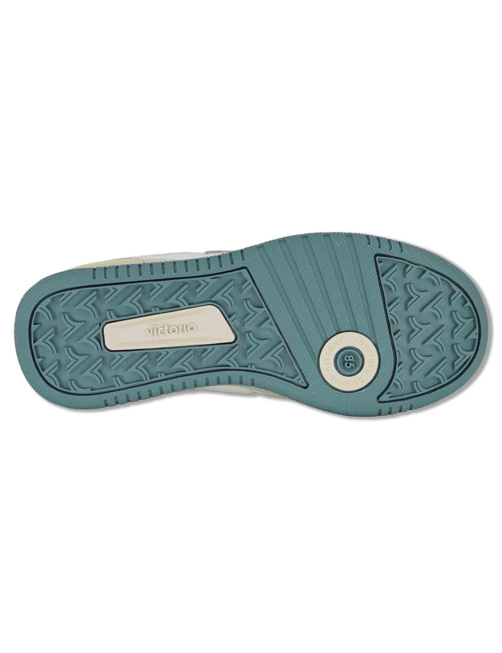 Sneakers donna Uban in pelle beige con camoscio in contrasto 8800128 297_Crema Victoria 