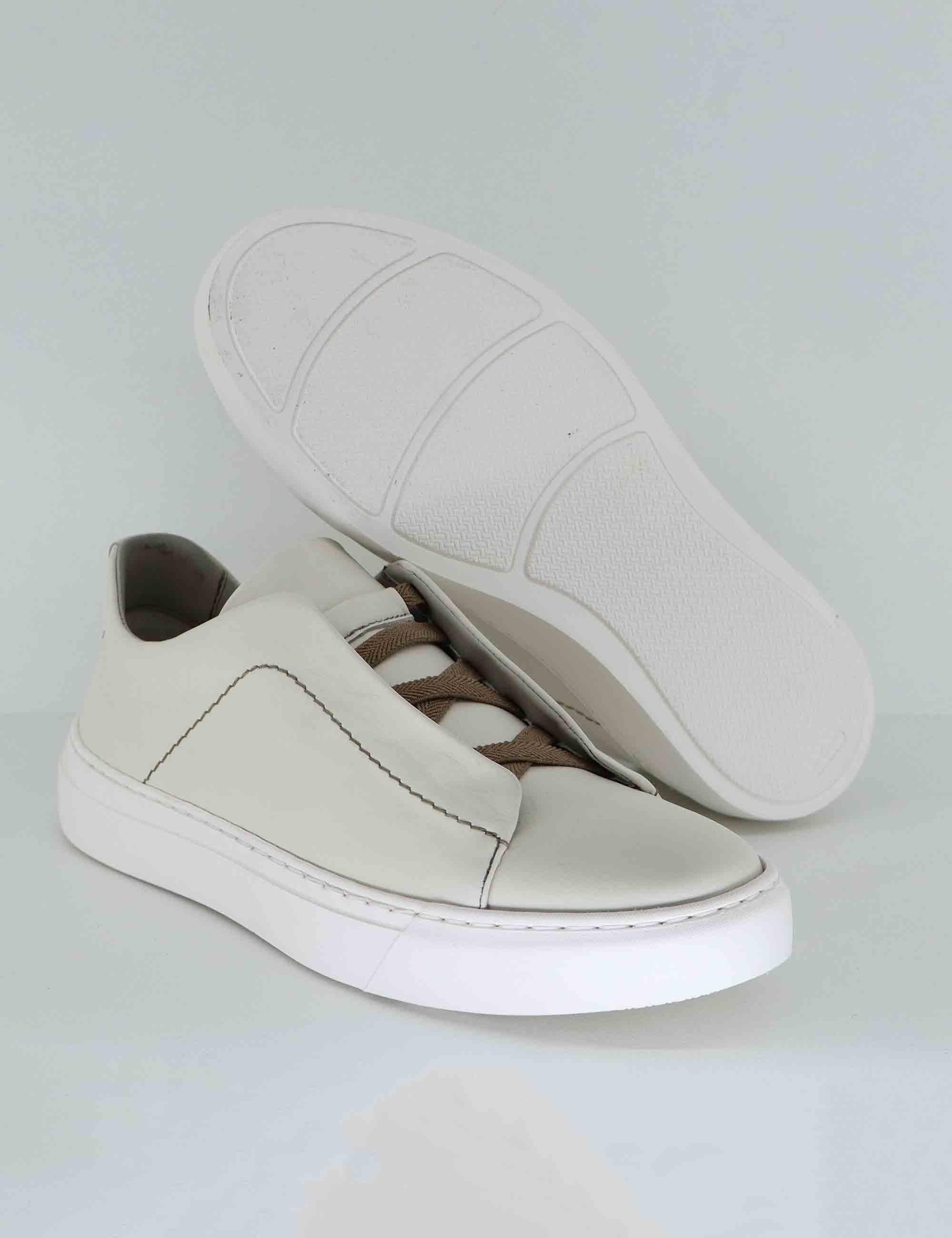 Sneakers uomo in pelle off white SP9626 003 Spatarella 