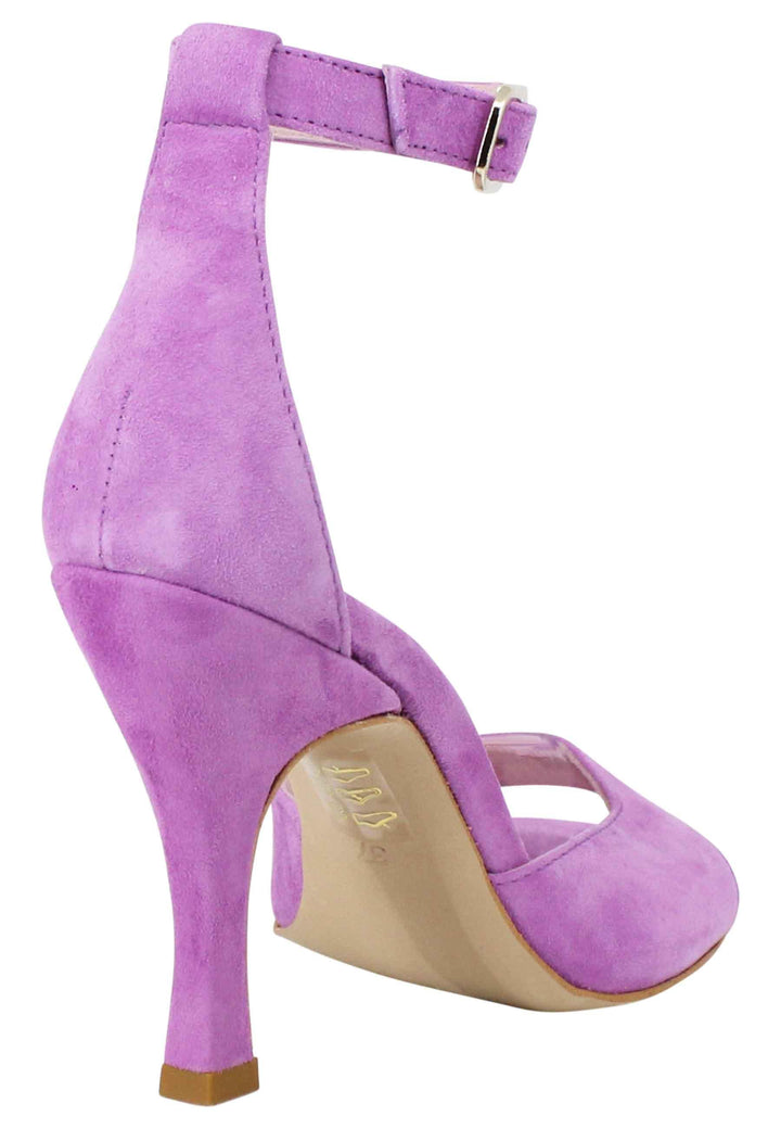 Sandali donna Soly Lea in camoscio glicine con cinturino alla caviglia BF1701X 053 Bruno Premi 