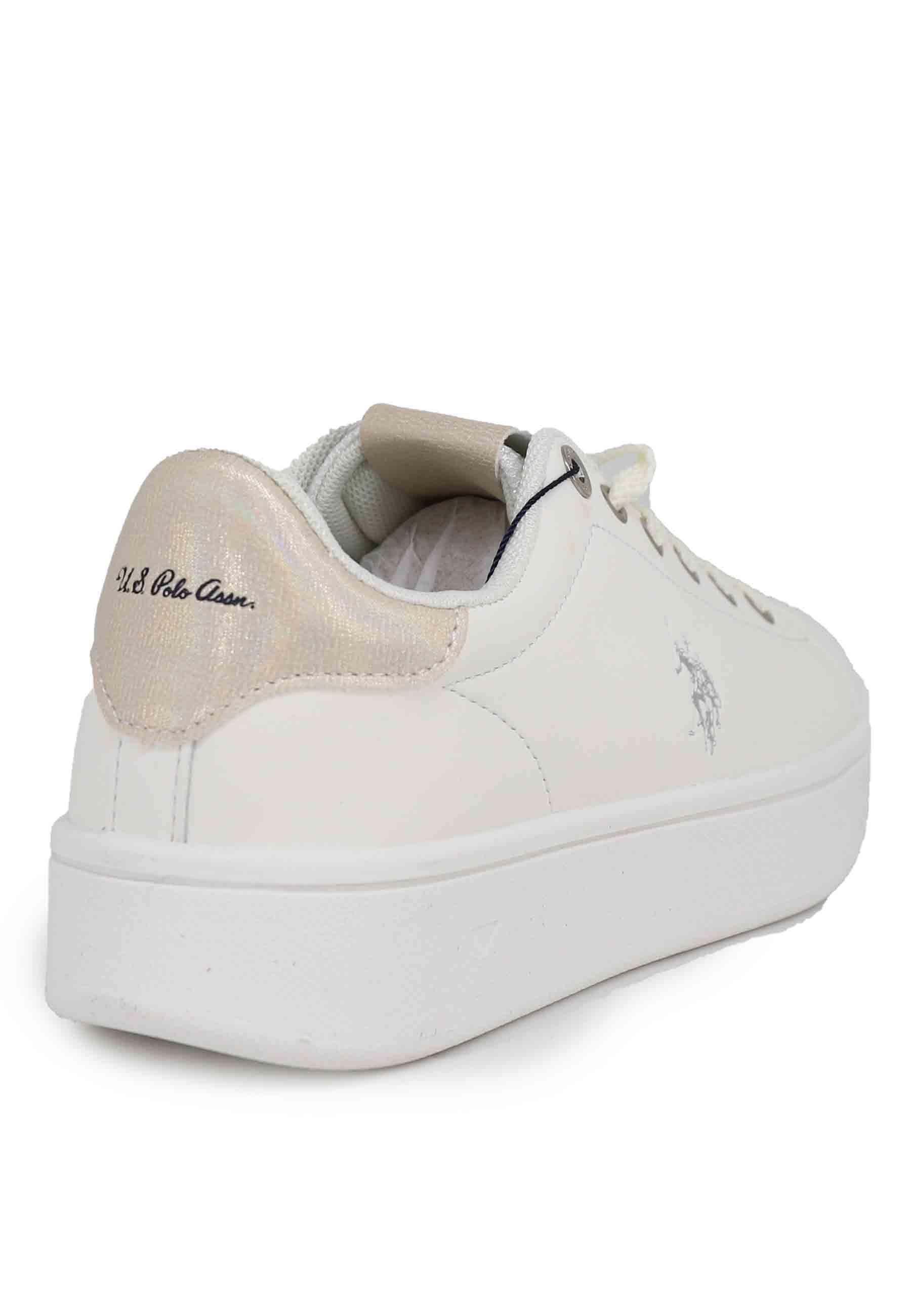 Sneakers donna in eco pelle bianca MARAYA001B WHI U.S. Polo Assn. 