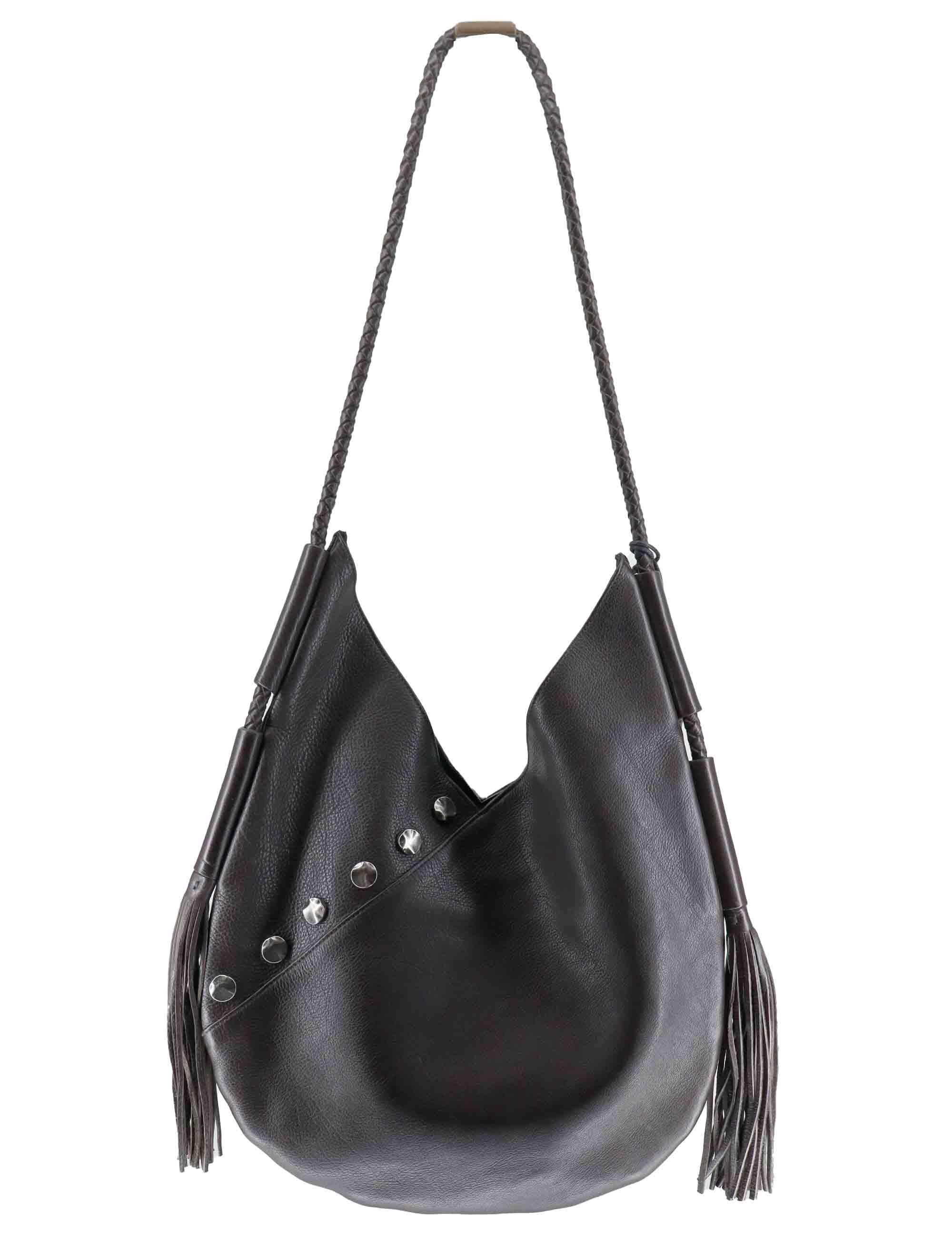 Borse donna stud Boho attitude in pelle marrone RBS 9402 760 Rehard 