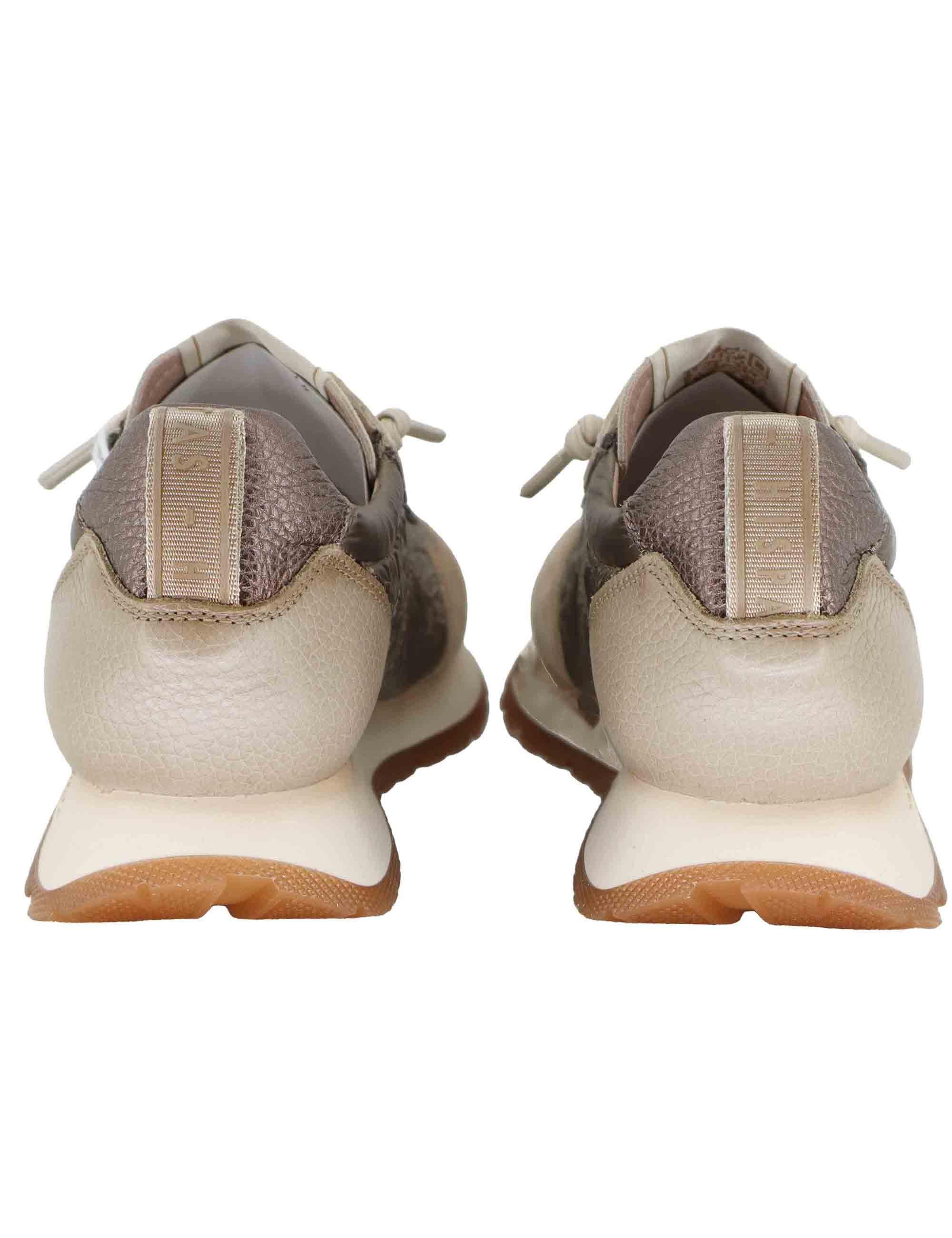 Sneakers donna in camoscio grigio e tessuto con suola running HI254209 C005 Hispanitas 