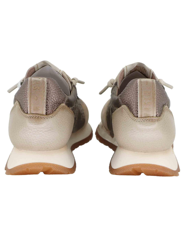 Sneakers donna in camoscio grigio e tessuto con suola running HI254209 C005 Hispanitas 