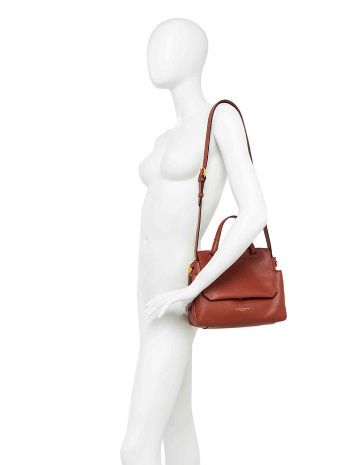 Borse donna Ottavia in pelle beige con manico e tracolla BS11375 2077 GRN Gianni Chiarini 