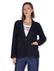 Blazer in camoscio blu Donna SP2375 002
