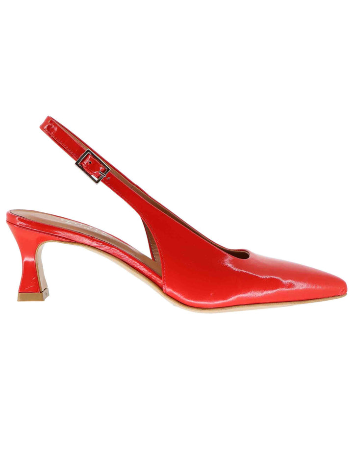 Slingback donna in pelle lucida rossa 1039 055 Tattoo 