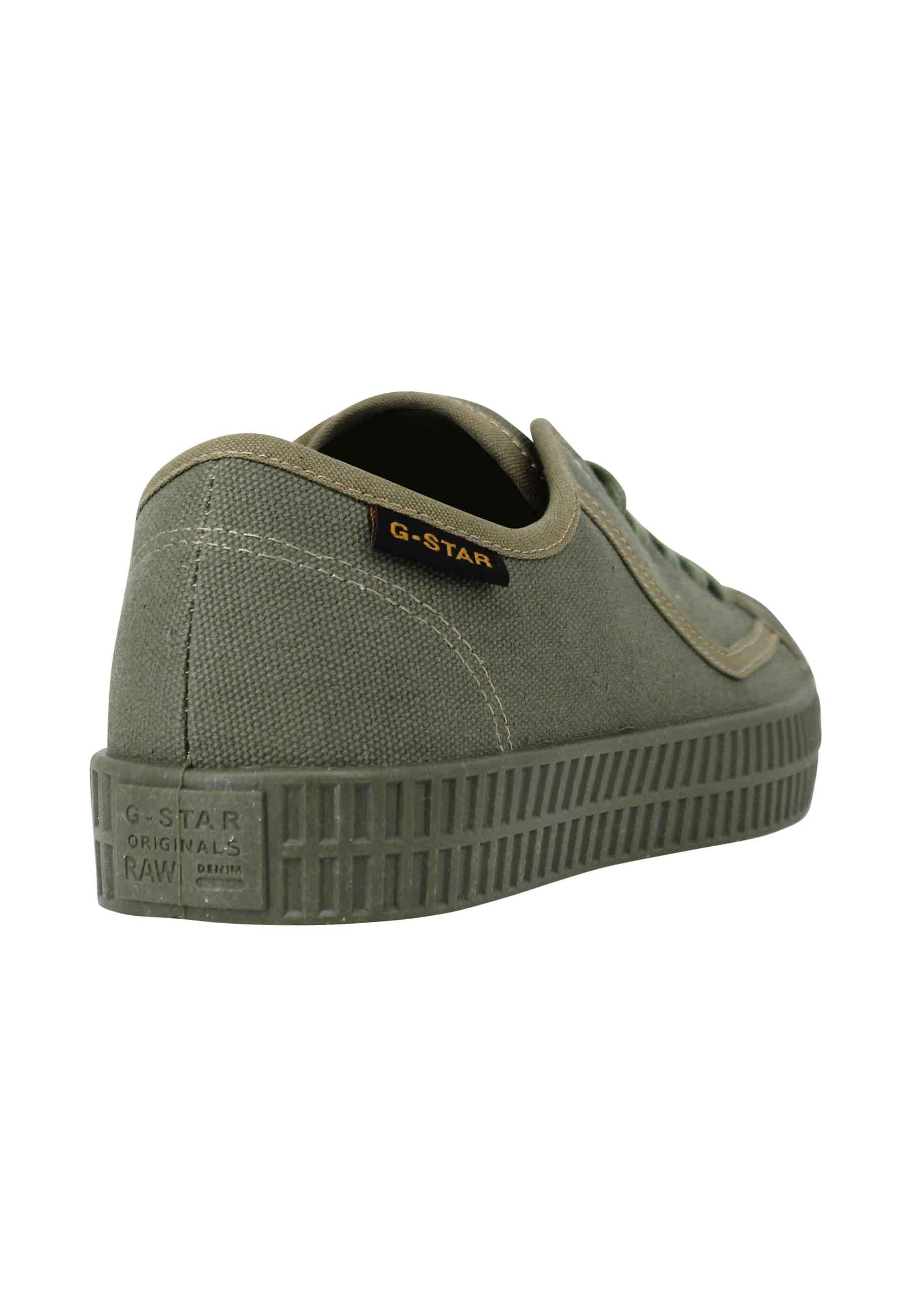 Sneakers uomo Rovulc II in canvas verde 2242 001511 9600 G-Star Raw 