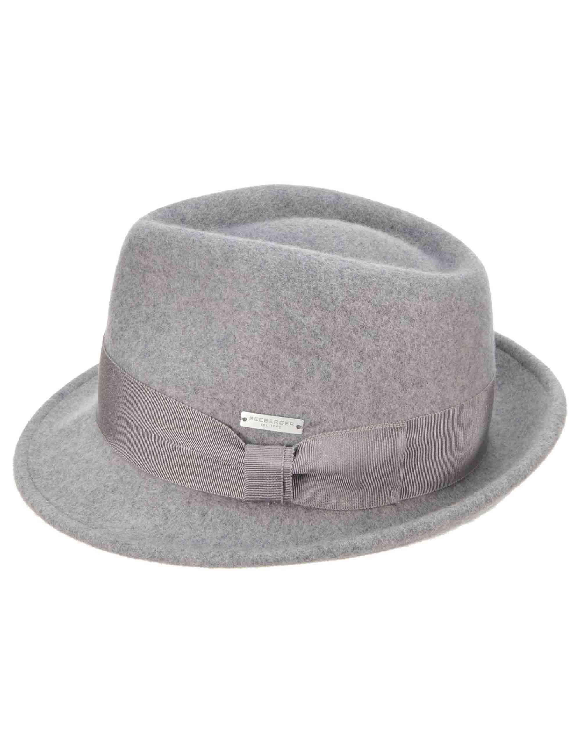 Cappelli Trillby in lana grigia Donna 070378-00000 14