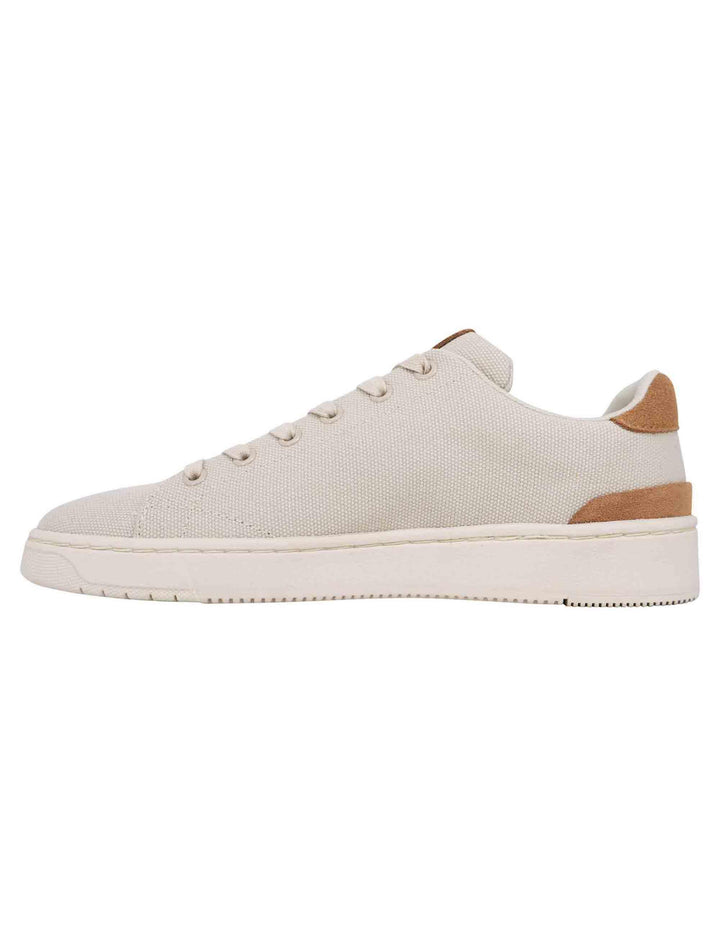 Sneakers uomo in tessuto beige 10020845 101 Toms 