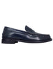 Mocassins homme en cuir bleu avec semelle en cuir cousue Uomo 22881 VN6 002