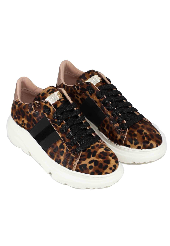 Sneakers da donna in pelle maculata 758-D 500 Stokton 
