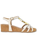 Sandali in pelle avorio con pietre Donna BEDEL GRA IVORY