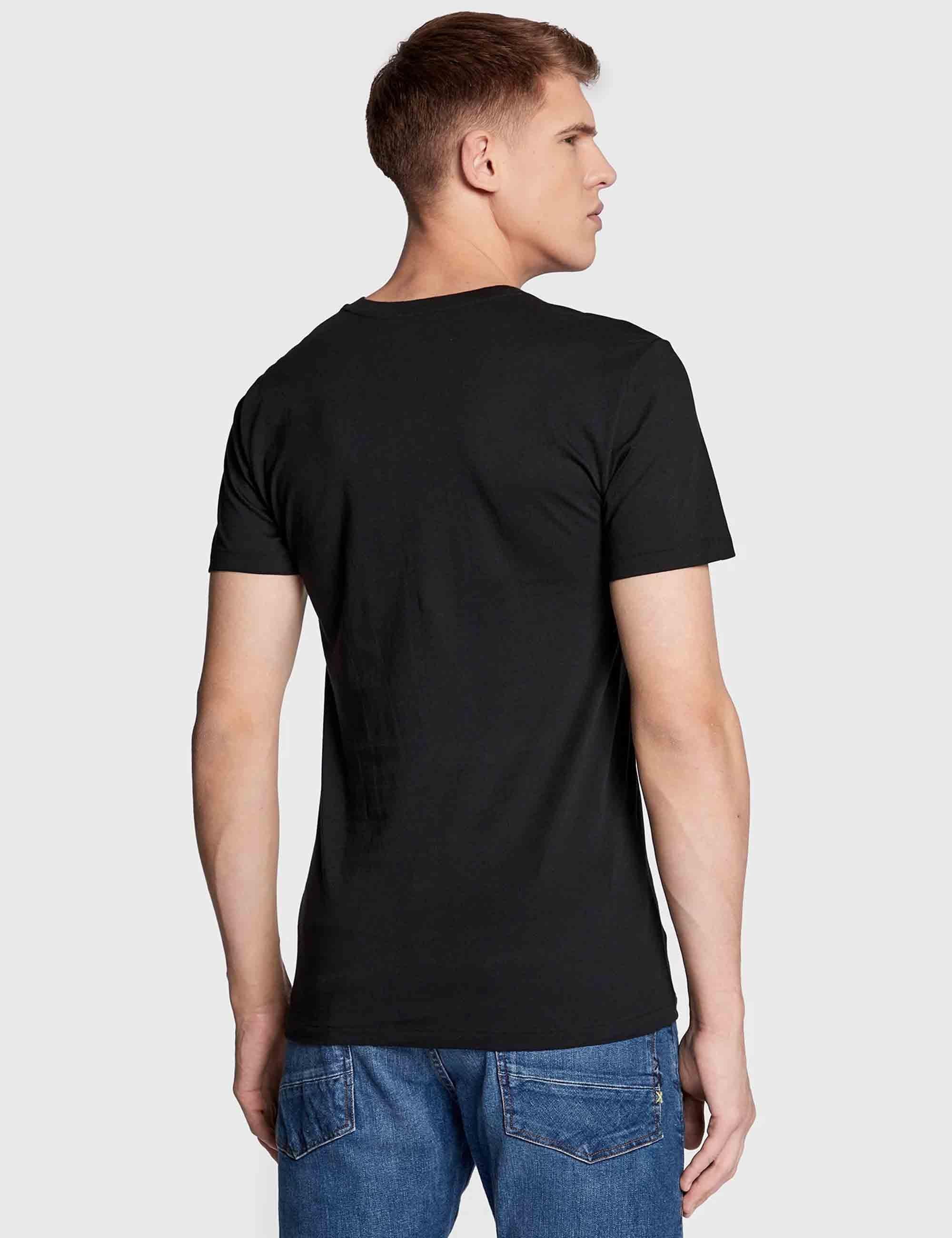 T-shirt uomo Classic Crew in cotone nero con logo ricamato Set di 3 714830304014 BLACK/BLACK/BLACK Polo Ralph Lauren 