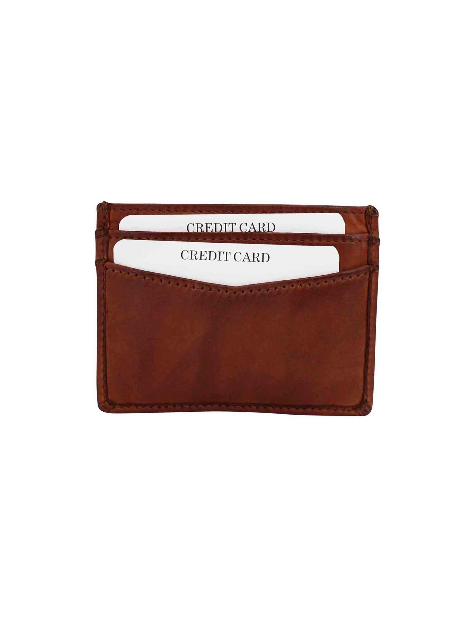 Portacarte uomo in pelle vintage cuoio MRS241P156 C61 Minoronzoni 