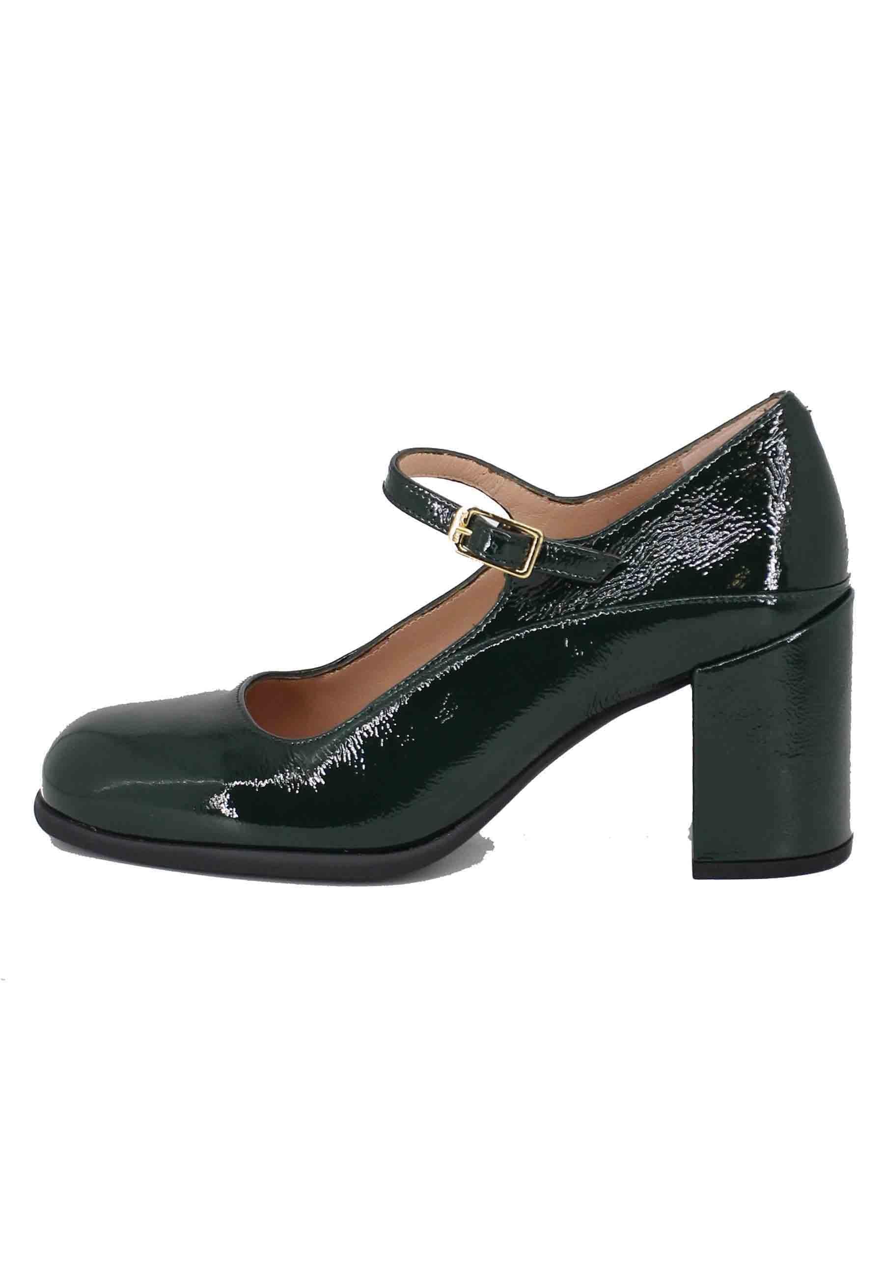 Decollete donna in vernice verde punta tonda NAYLA PCR GREEN Unisa 