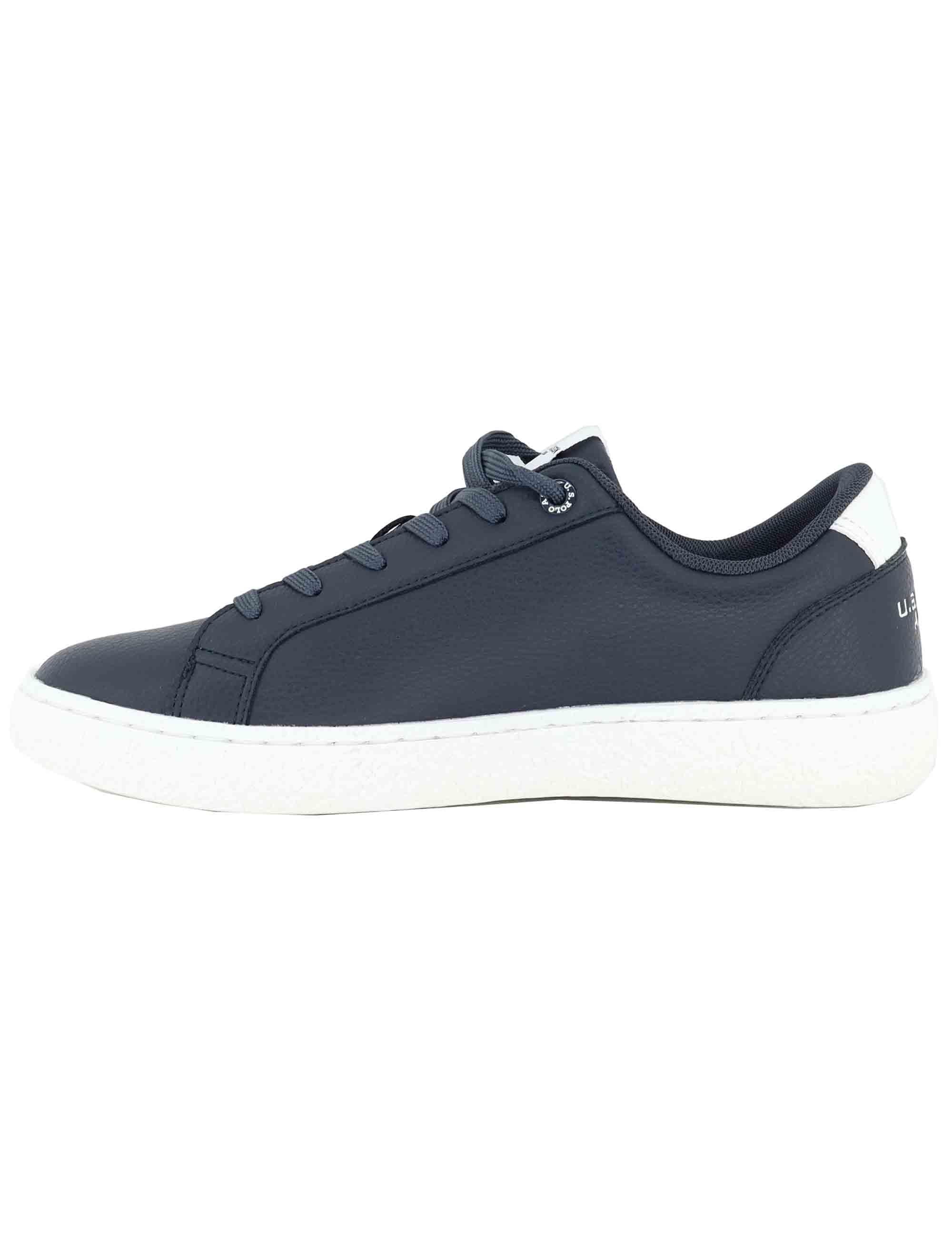 Sneakers uomo in tessuto blu con logo laterale e suola in contrasto JODIE002 DBL001 U.S. Polo Assn. 