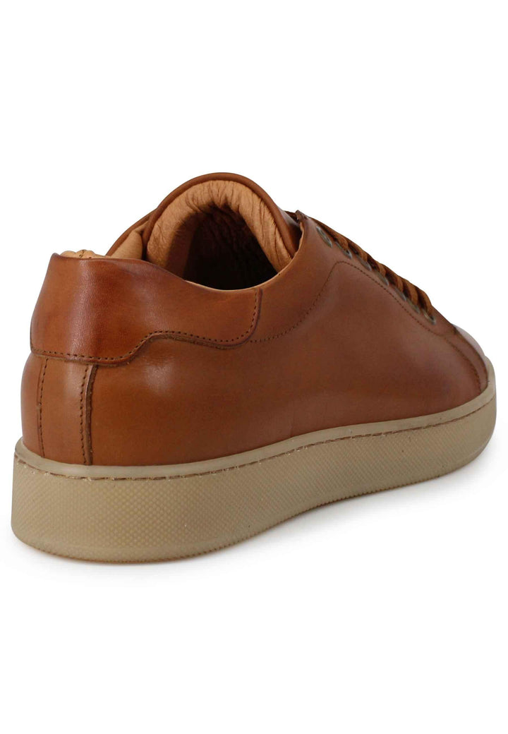 Sneakers uomo in pelle cuoio con fondo gomma 2011 012C Spatarella 