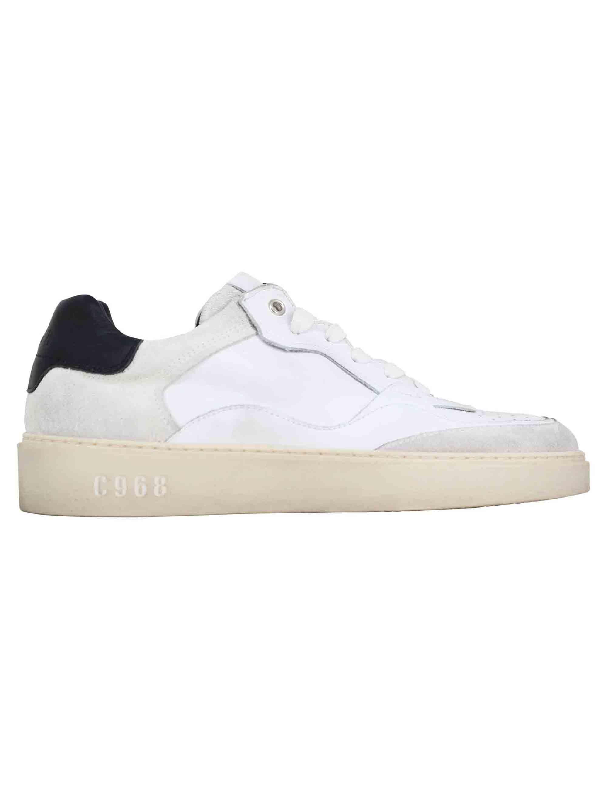 Sneakers uomo in pelle bianca JAMES 101 Corvari C968 