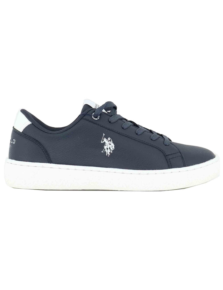 Sneakers uomo in tessuto blu con logo laterale e suola in contrasto JODIE002 DBL001 U.S. Polo Assn. 