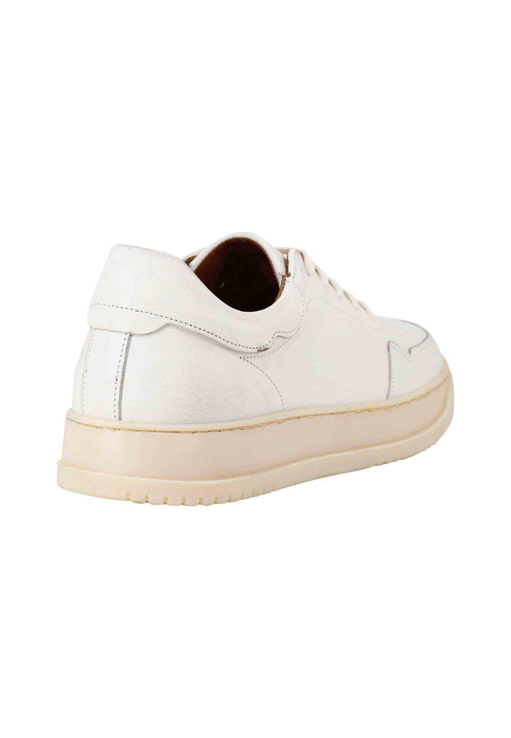 Sneakers uomo in pelle vintage off white con suola in gomma cucita SP2631 015 Spatarella 