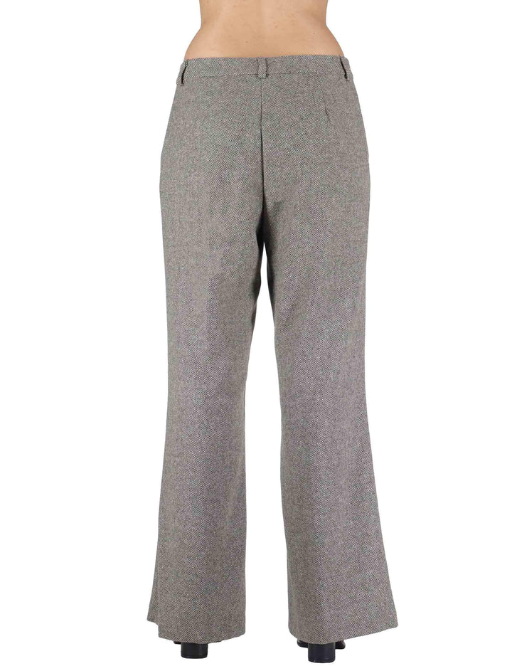 Pantaloni donna in misto lana grigia taglio maschile JABPN0025-F1417 7020 Justmine 