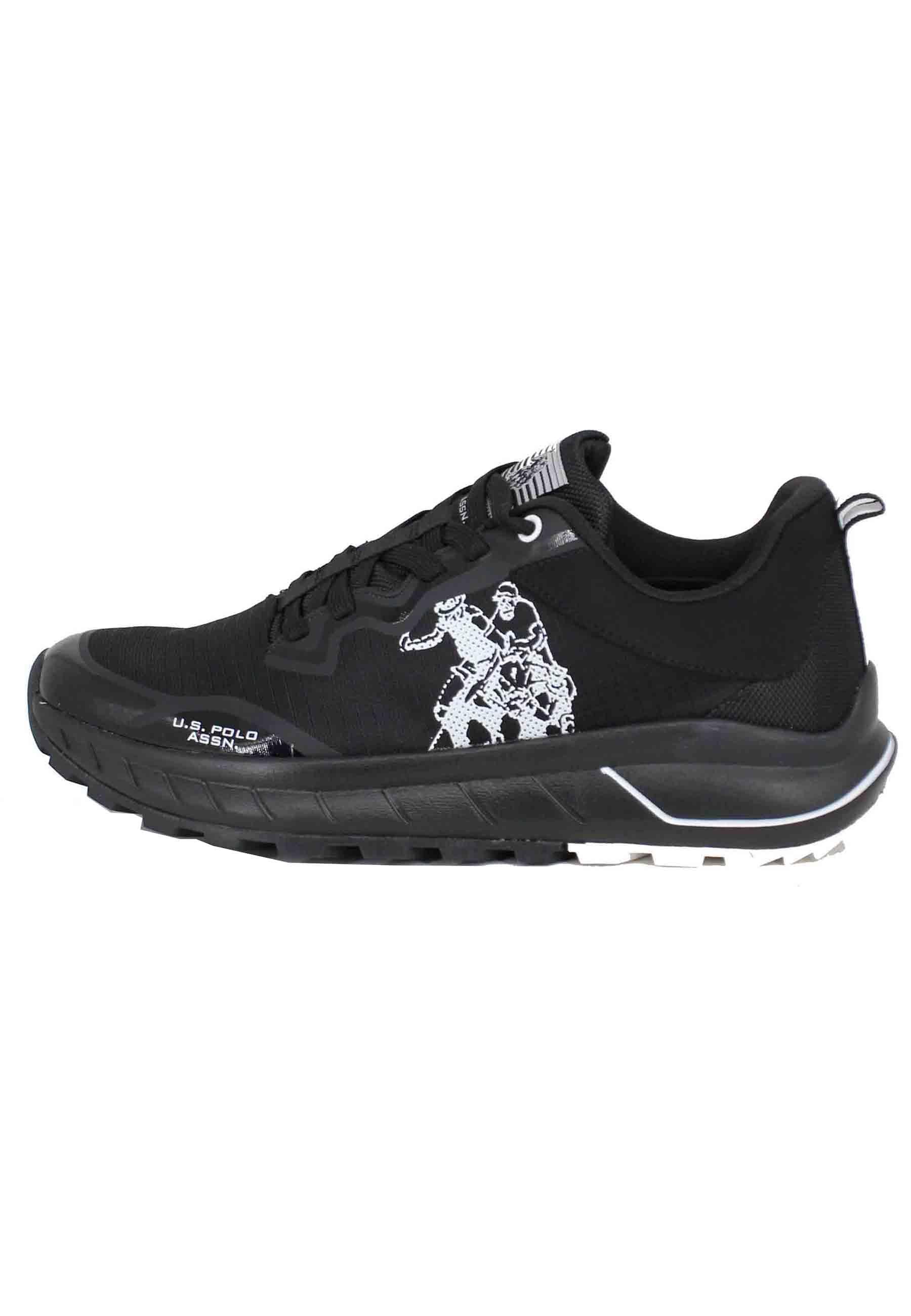 Sneakers uomo in tessuto tecnico nero SETH005 BLK U.S. Polo Assn. 